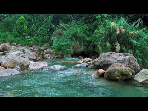 4K-HDR | Sleep with Relaxing River Flow Ambience | Deep Nature Sounds for Healing and Peaceful Mind