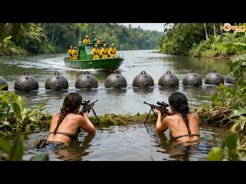 Gourds floating on the water are actually mines—any Japanese soldier who nears it dies on the spot.