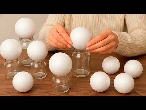 BEAUTIFUL!😍 YOU CAN'T BUY THIS IN A STORE! INCREDIBLE IDEA FROM GLASS JARS! DIY