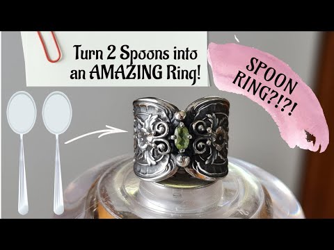 How to Make Unique Spoon Rings Using 2 Spoons and getting 2 Rings! You'll get complements for days!