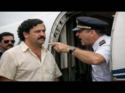 “¡Bájese del avión!” ordenó el PILOTO a Pablo Escobar… sin saber a quién enfrentaba.