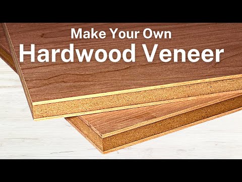 Making Wood Veneer & Applying it to MDF Project Panels