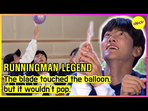 [RUNNINGMAN] The blade touched the balloon, but it wouldn't pop. (ENGSUB)