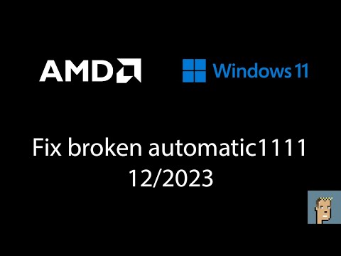 How to fix Automatic1111 DirectML on AMD 12/2023!  Fix broken stable diffusion setup for ONNX/Olive