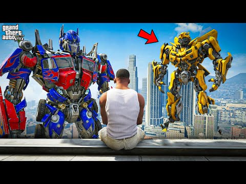 Franklin Meets Transformers For The First Time In GTA 5 ! (GTA 5 Mods)