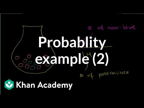 Finding probability example 2 | Probability and Statistics | Khan Academy