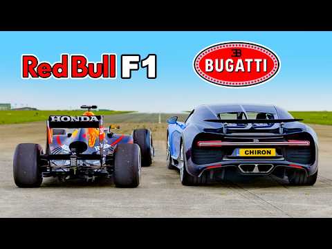Bugatti Chiron v F1 Car: DRAG RACE