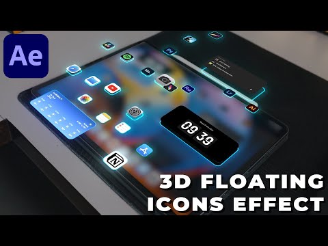 3D Floating Icons Effect in After Effects - After Effects Tutorial