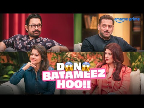 Salman Khan and Aamir Khan Question the Girls🫣 | Two Much With Kajol and Twinkle #comedy #bollywood 