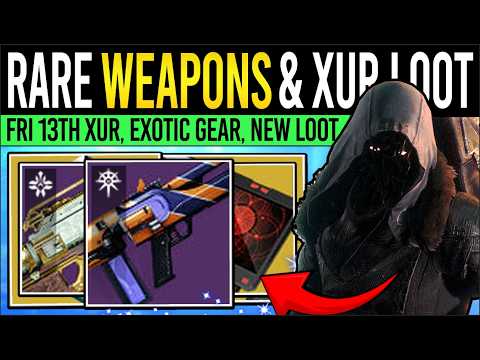 Destiny 2: RARE XUR WEAPONS & FRIDAY 13th LOOT! Xur Inventory, Exotics & More (13 Feb)