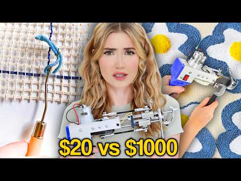 $20 Rug Making Kit VS. $1000 Rug Tufting
