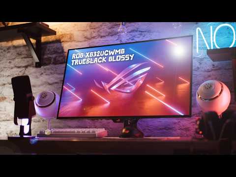 The best OLED coating on the market with the Trueblack Glossy finish of the ROG XG32UCWMG