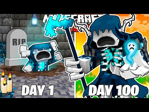 I Survived 100 Days as a DEATH WARDEN in HARDCORE Minecraft