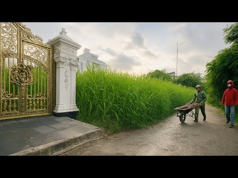 👉 Jaw-Dropping Transformation: Clearing a Sidewalk Jungle in the Middle of the City. #cleanup
