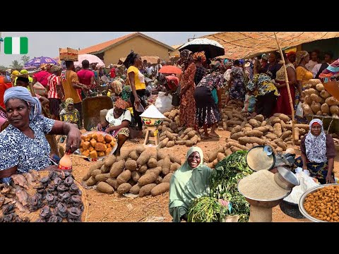 Rural African Market Day in Lafia Nigeria 🇳🇬 West Africa