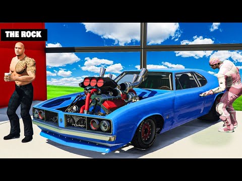 Stealing Every Car from The Rock in GTA 5 RP