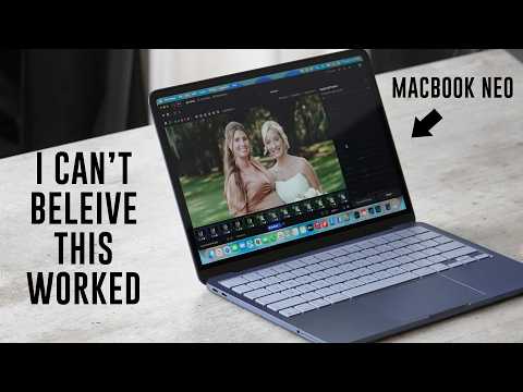 Attempting To Edit An Entire Wedding On Macbook Neo