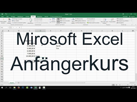 Learning Excel for Beginners - Basic Course - German [Tutorial, 2016, 2013, Microsoft]