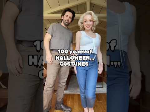 100 years of HALLOWEEN COSTUMES 😲 #shorts