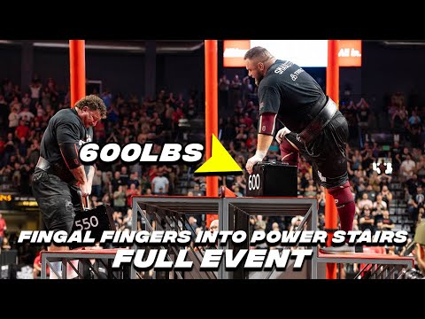 FULL FINGAL FINGERS INTO POWER STAIRS EVENT | 2023 STRONGEST MAN ON EARTH
