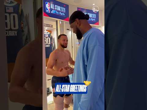 Steph Curry Catching Up with Old Friends at NBA All-Star 🤝 | #shorts