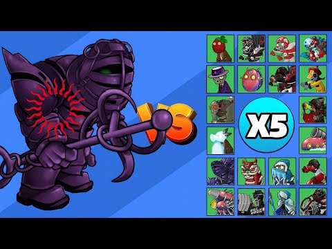 TITAN ESPECIAL ARMADURA X3 vs TODOS LOS ZOMBIS X5 | PvZ FUSION