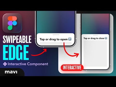 SWIPEABLE EDGE (DRAWER) in Figma – Tutorial