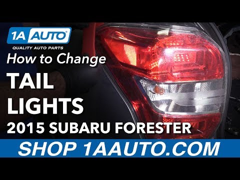 How to Replace Tail Light 14-16 Subaru Forester