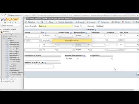 Importar de Excel a MySQL usando phpMyAdmin
