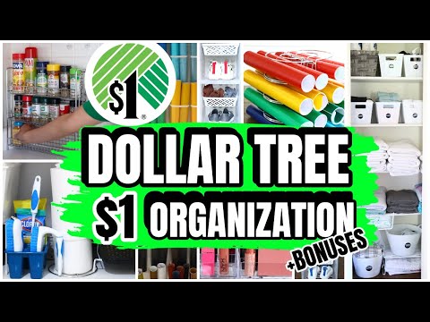 DOLLAR STORE ORGANIZATION HACKS & DIYS (great for smaller spaces)