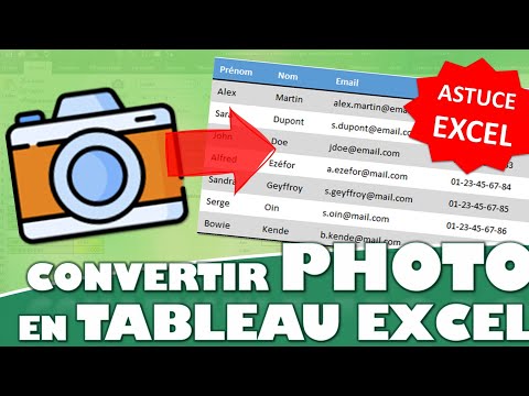 How to turn a photo into an Excel spreadsheet?