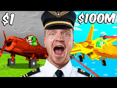 $1 vs $1,000,000 Plane in Minecraft!