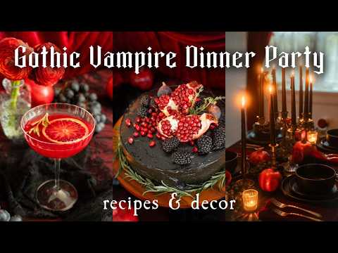 How to Host a Gothic Vampire Dinner Party πΈοΈπ·π¦ Recipes, Styling Tips, and Inspiration