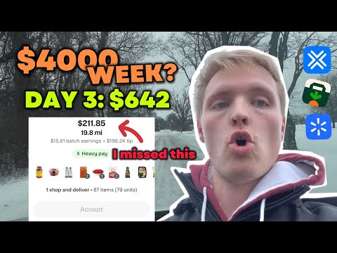 Can I Make $4,000 in One Week Using Gig Apps? Day 3 ($642 in ONE Day!)