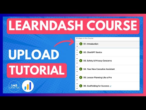 How to upload Learndash Course Content | Basic Guide