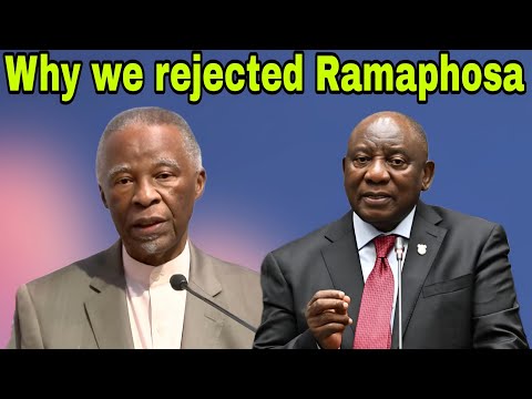 Thabo Mbeki finally respond to why they Rejected Ramaphosa National Dialogue.