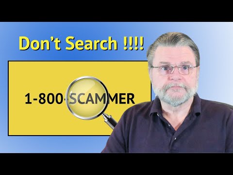 Do Not Search for Support Phone Numbers