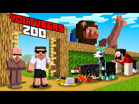 I Opened Youtubers Pet Zoo in Minecraft