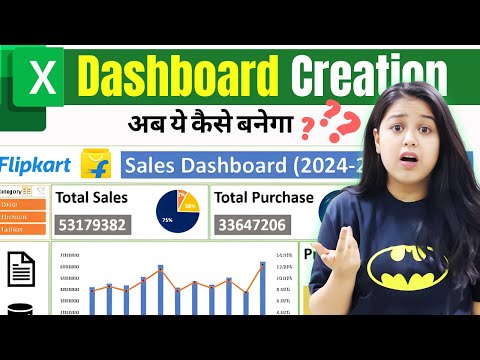 Dashboard In Excel For Beginners In Hindi || Complete Tutorial