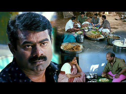 உங்களுக்கு மட்டும் தா இருக்கு கறி குழம்பு Seeman Movie scenes #Sooru #Seeman #Food #Eating #Scene HD