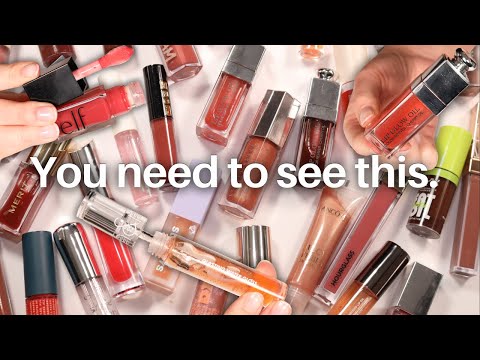 Watch this *before* you buy another lip gloss or lip oil (HUGE DECLUTTER)
