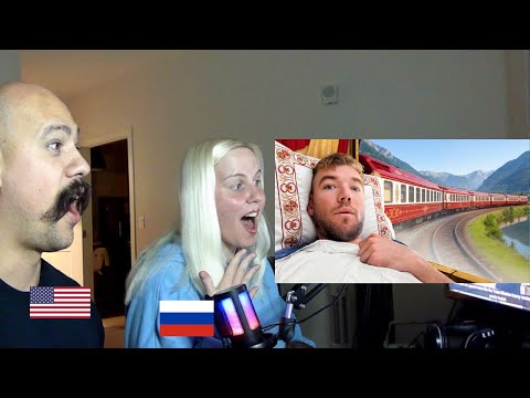 American and Russian Wife Reacts to I Tried Russia's Most Luxurious Train | Russia Travel Guide