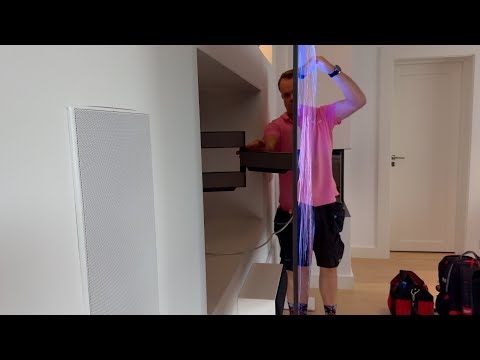 2025 Samsung 77" S95F 4K OLED unboxing and wall mounting