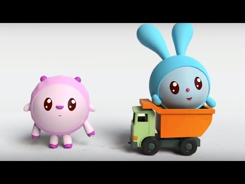 Малышарики - Обучающий мультик для малышей - Все серии подряд -  про Крошика, Ежика и Барашика ☀⚽🚗