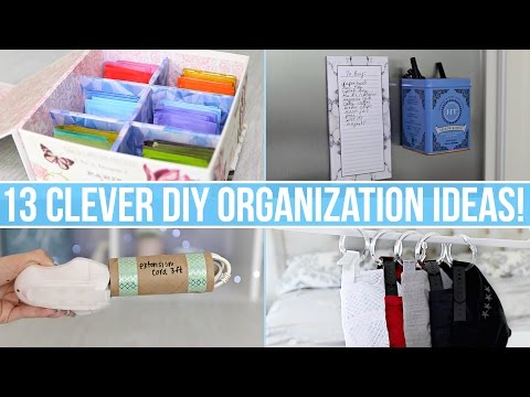 13 Clever DIY Home Organization Ideas!