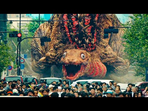 300 метровый монстр вышел из моря и решил уничтожить мегаполис