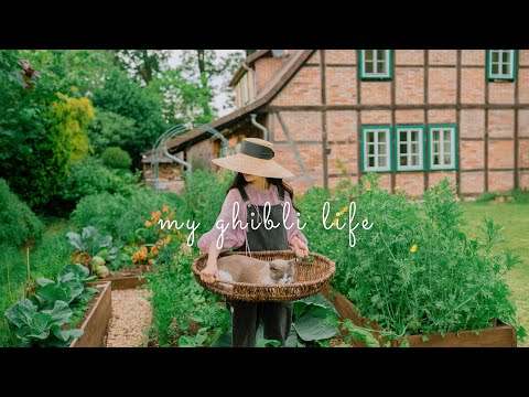 #176 Ghibli life in the German countryside | June Harvest, Radish Recipes 🫜…