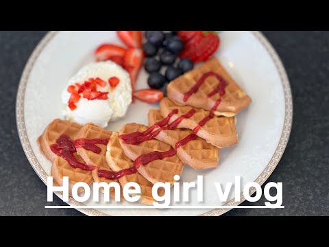 Daily vlog/silent vlog/waffles-Breakfast 🧇.