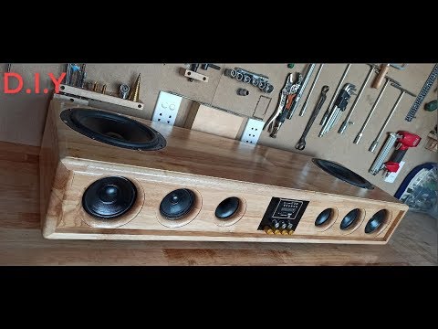 DIY Sound bar - Bluetooth Using Wood 200W