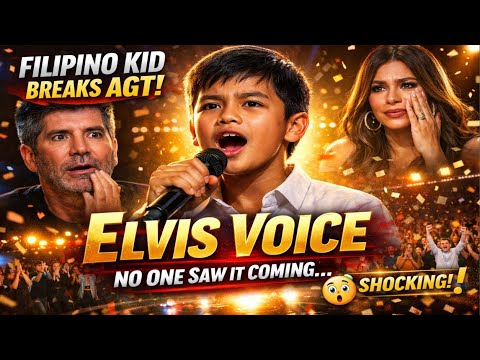 No One Saw This Coming! Filipino Kid’s Elvis Voice Breaks AGT 😳🎤 | Simon Cowell Shocked